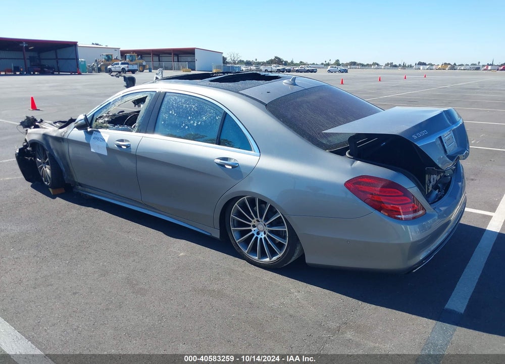 2015 MERCEDES-BENZ S 550 VIN: WDDUG8CB5FA121334