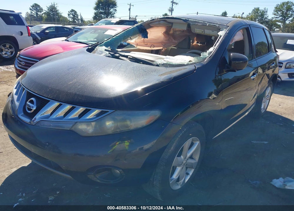 2009 NISSAN MURANO SL VIN: JN8AZ18W89W118546
