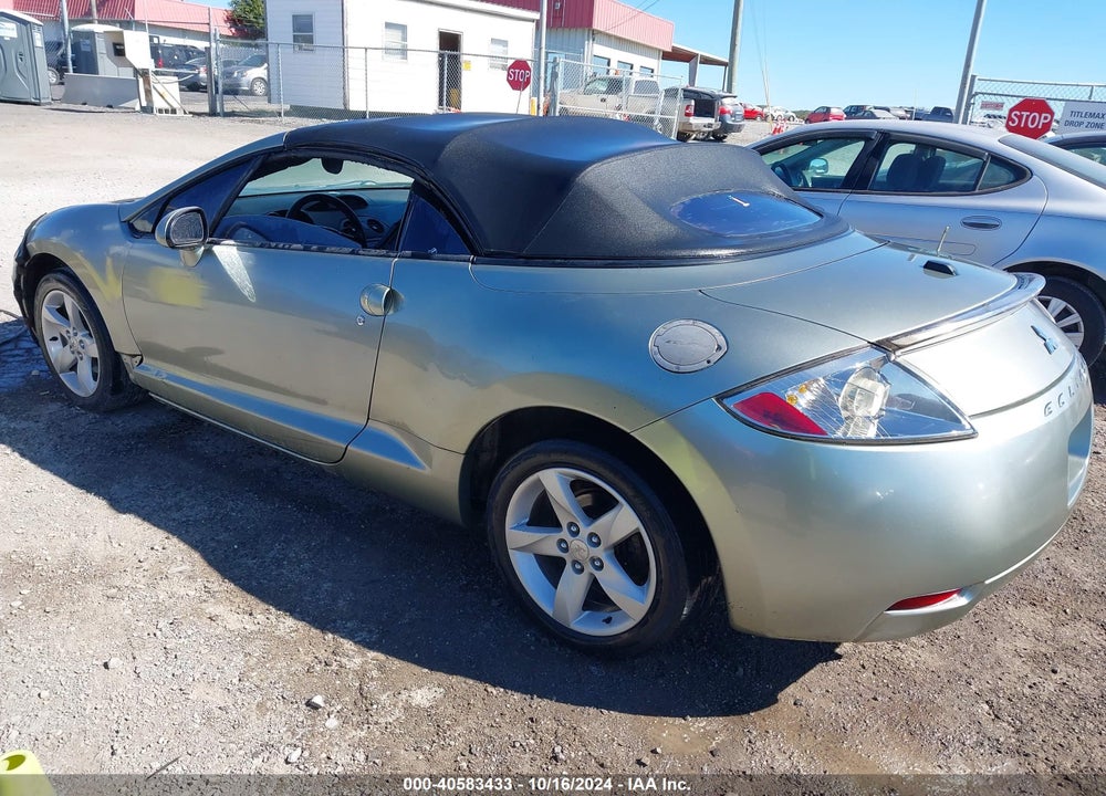 2008 MITSUBISHI ECLIPSE SPYDER GS VIN: 4A3AL25F88E031982