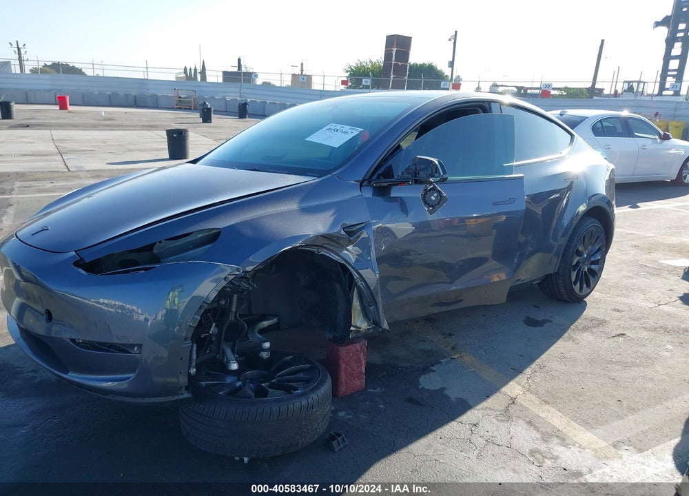 2022 TESLA MODEL Y PERFORMANCE DUAL MOTOR ALL-WHEEL DRIVE VIN: 7SAYGDEF3NF561002