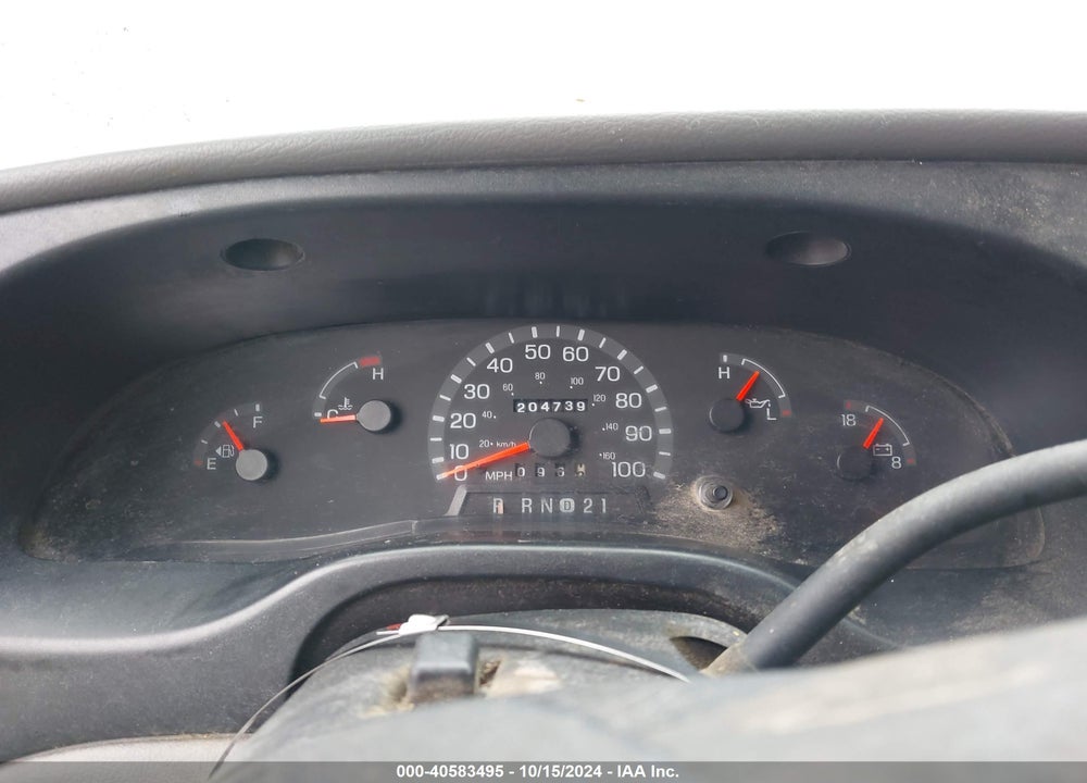 1998 FORD E-250 COMMERCIAL/RECREATIONAL VIN: 1FTPE24LXWHB90657