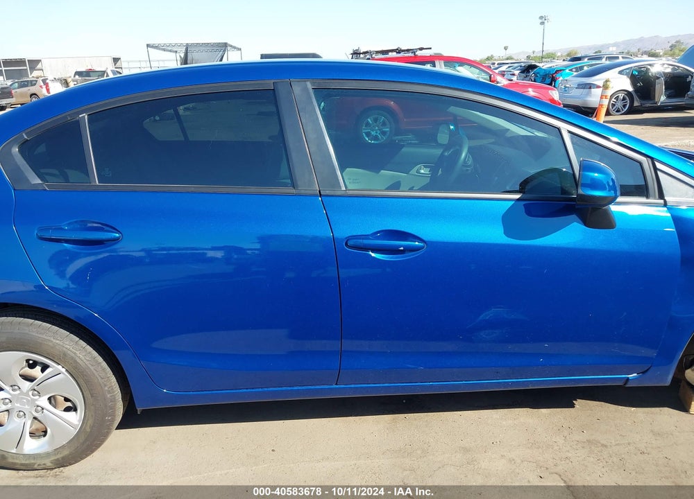 2013 HONDA CIVIC LX VIN: 19XFB2F59DE227798