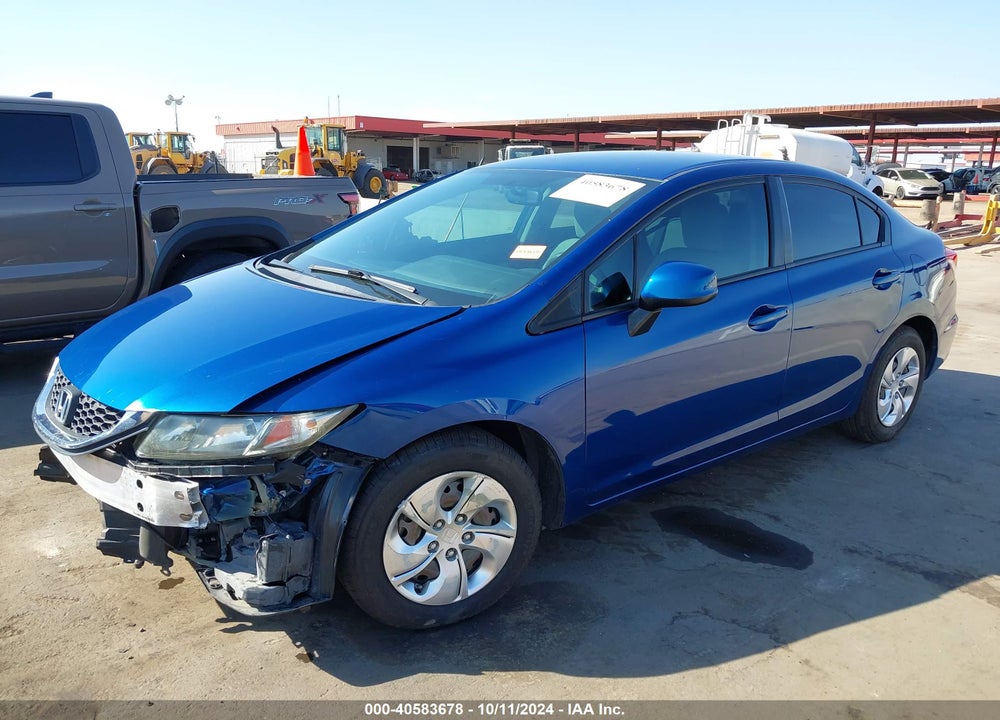 2013 HONDA CIVIC LX VIN: 19XFB2F59DE227798