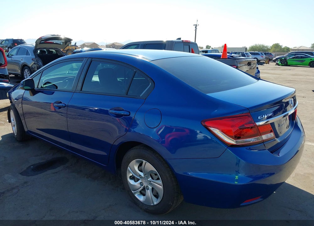 2013 HONDA CIVIC LX VIN: 19XFB2F59DE227798