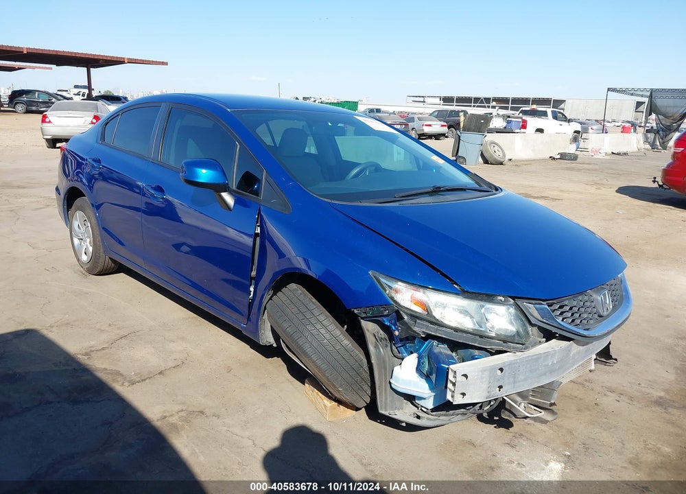 2013 HONDA CIVIC LX VIN: 19XFB2F59DE227798