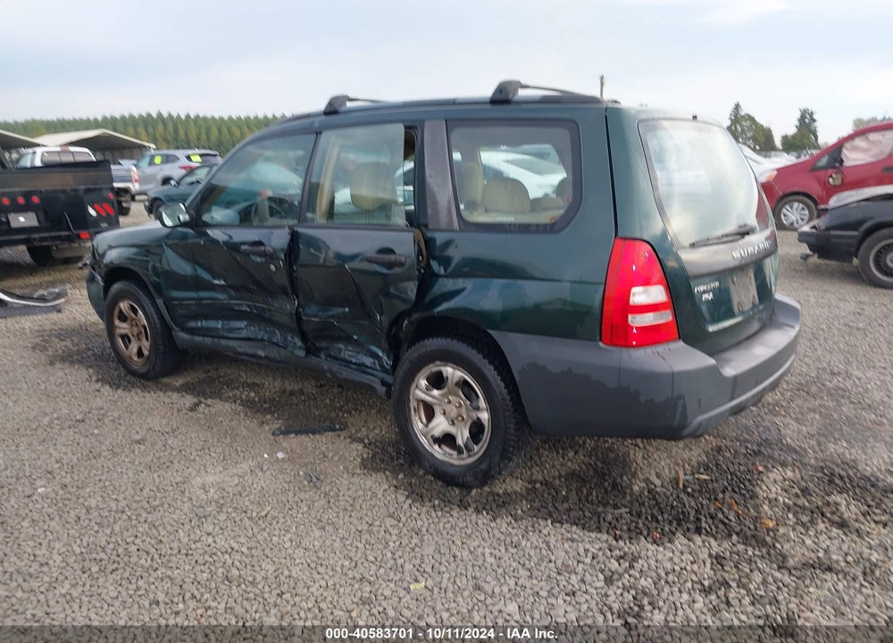 2005 SUBARU FORESTER 2.5X VIN: JF1SG63665H704158