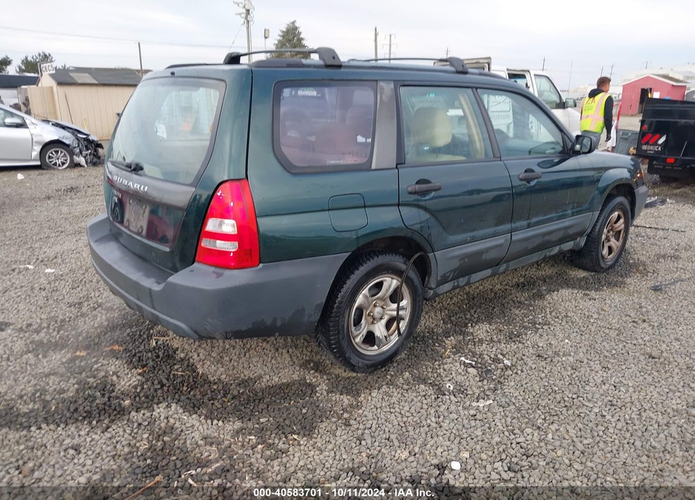 2005 SUBARU FORESTER 2.5X VIN: JF1SG63665H704158