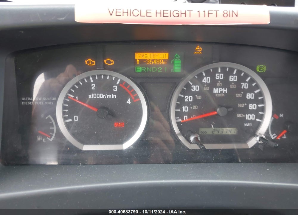 2011 ISUZU DSL REG VIN: JALE5W169B7901079