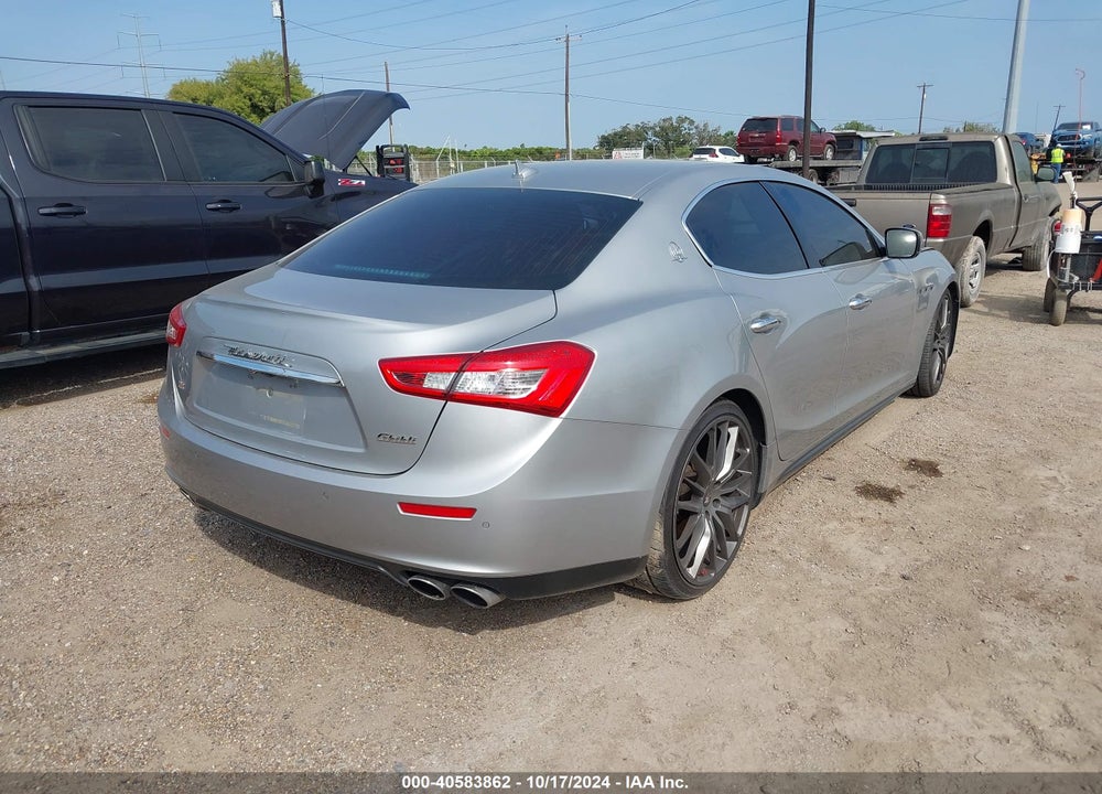 2015 MASERATI GHIBLI S Q4 VIN: ZAM57RTA4F1143090