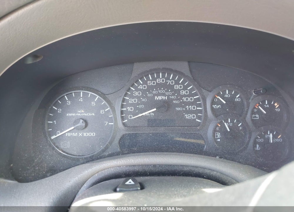 2002 OLDSMOBILE BRAVADA VIN: 1GHDT13S222101182