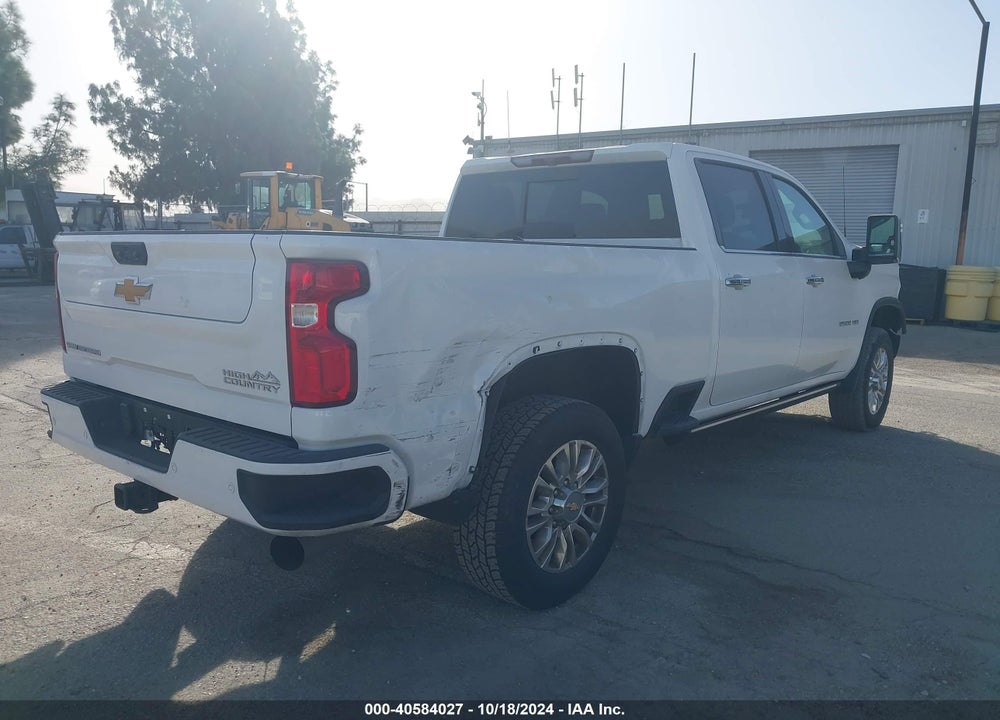 2022 CHEVROLET SILVERADO 2500HD 4WD STANDARD BED HIGH COUNTRY VIN: 2GC4YREY8N1222942