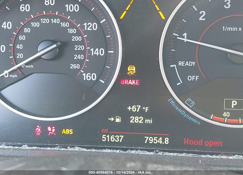 2015 BMW 335I VIN: WBA3A9C53FKW74904