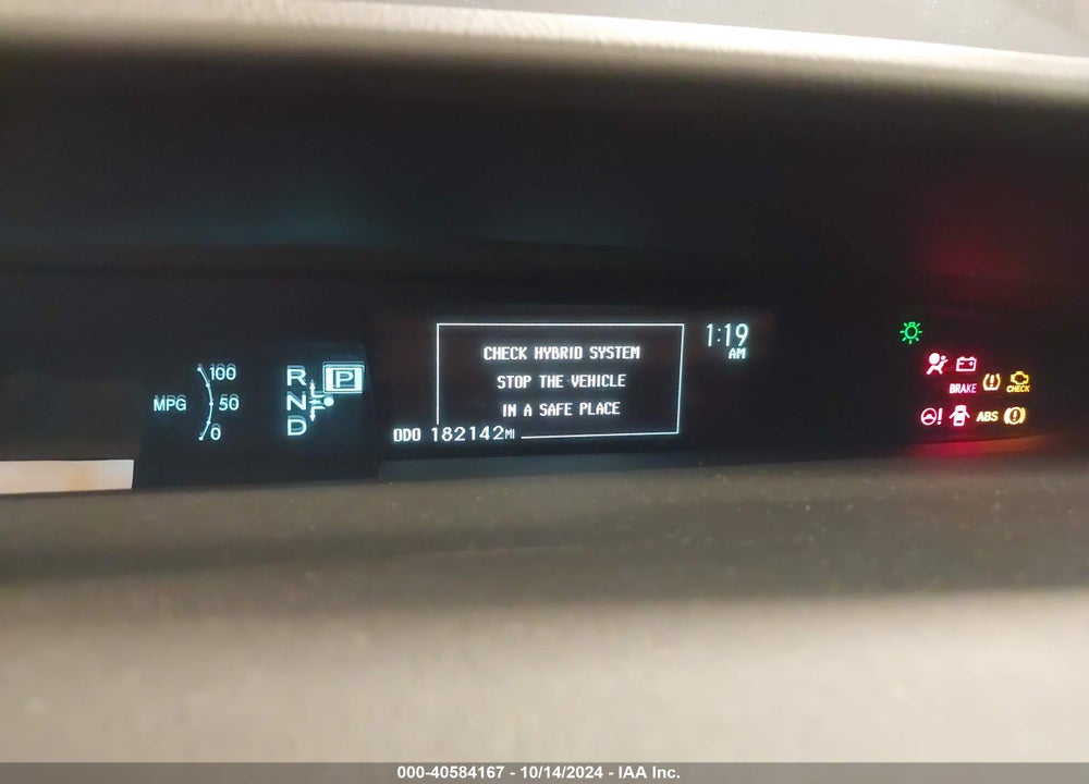2013 TOYOTA PRIUS THREE VIN: JTDKN3DU1D5598200