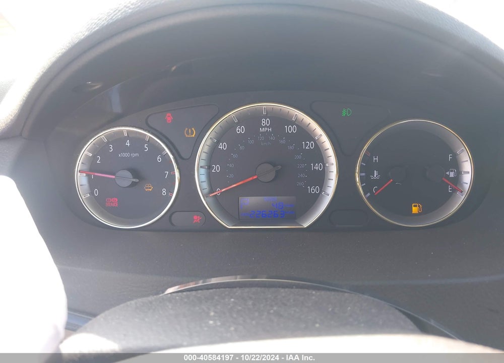 2009 HYUNDAI SONATA LIMITED VIN: 5NPEU46C29H559486