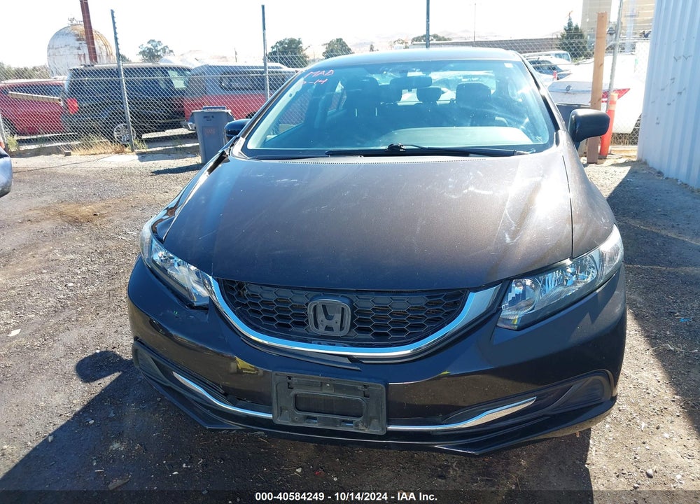 2014 HONDA CIVIC LX VIN: 2HGFB2F50EH523221