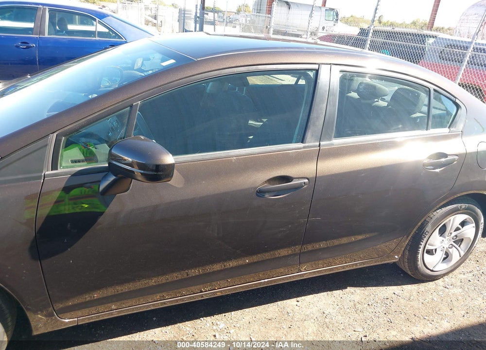 2014 HONDA CIVIC LX VIN: 2HGFB2F50EH523221