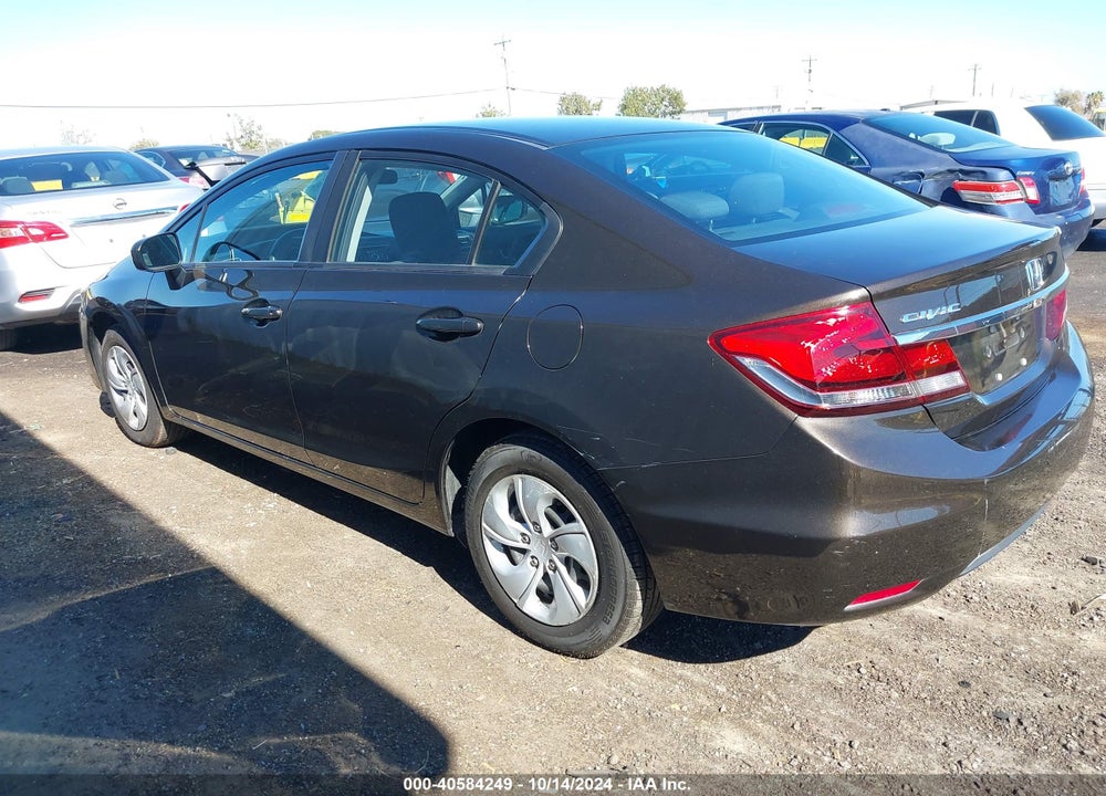 2014 HONDA CIVIC LX VIN: 2HGFB2F50EH523221