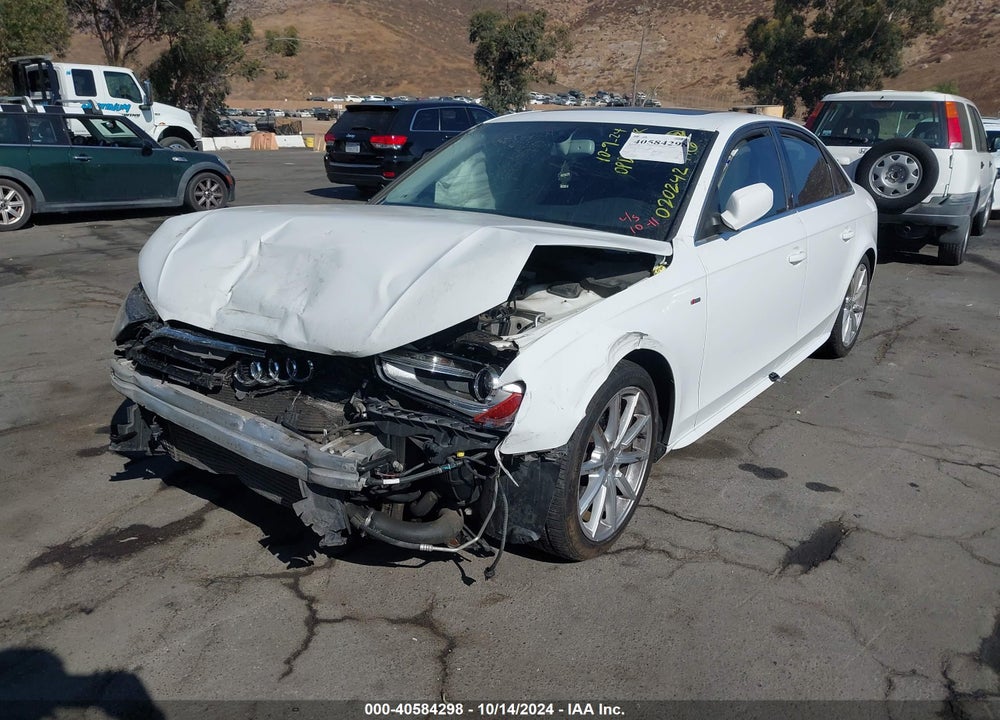 2014 AUDI A4 2.0T PREMIUM VIN: WAUFFAFL2EN020242