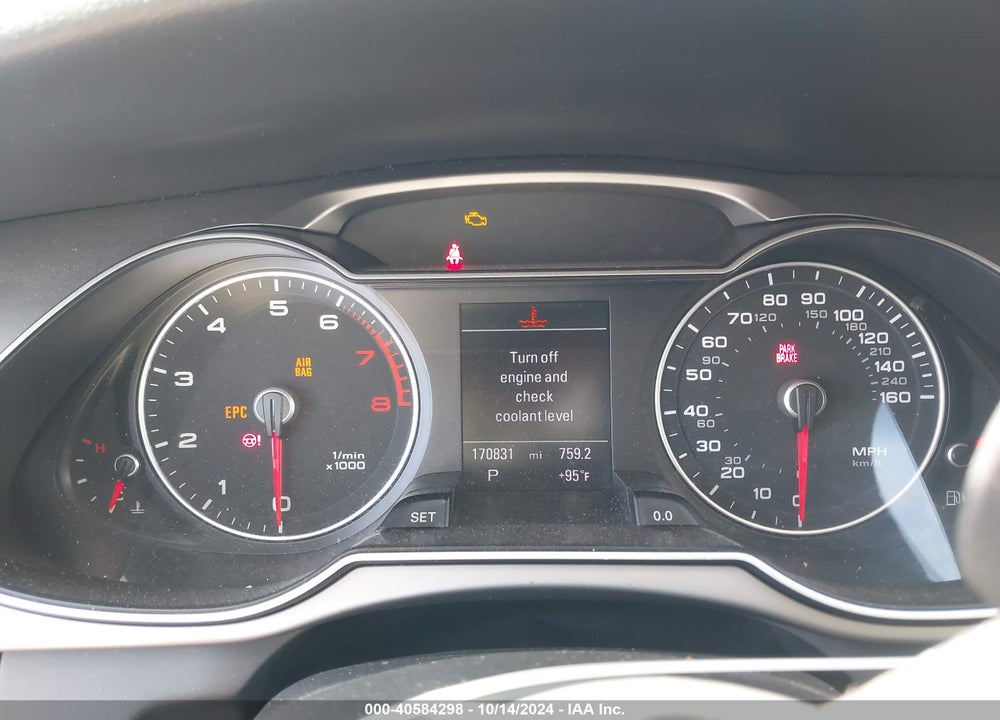 2014 AUDI A4 2.0T PREMIUM VIN: WAUFFAFL2EN020242