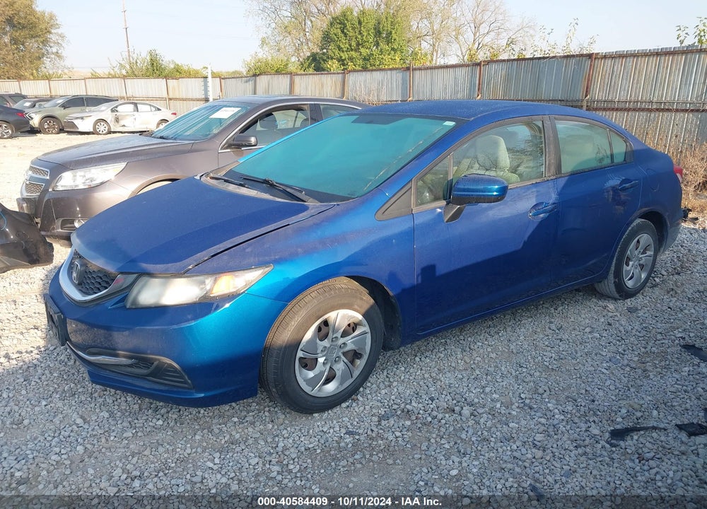 2015 HONDA CIVIC LX VIN: 19XFB2F59FE009234