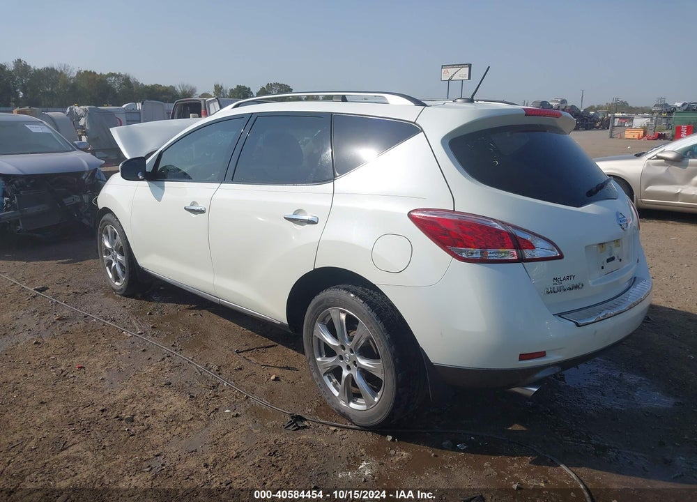 2012 NISSAN MURANO LE VIN: JN8AZ1MU5CW112859