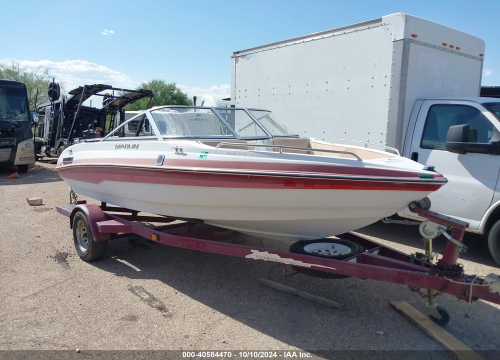 1995 BOAT AND TRAILER MARLIN - 1996 ZIAM TRAILER VIN: 1ZCB18019TPA77709