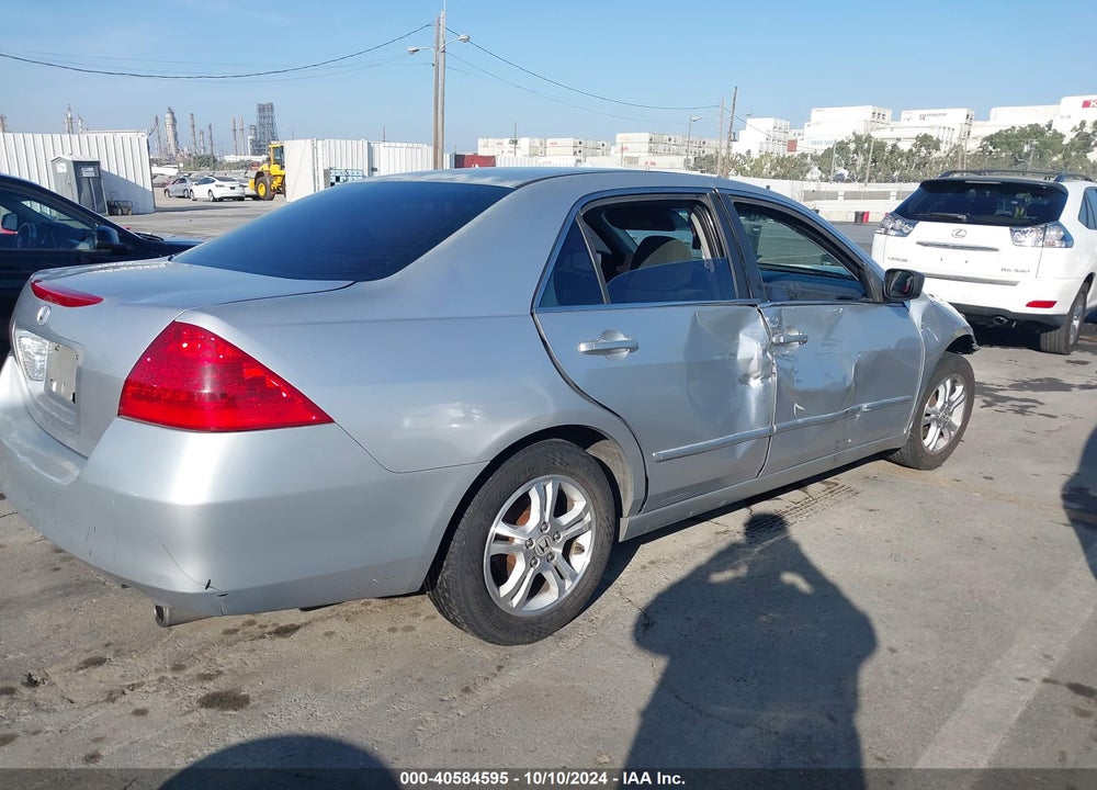2007 HONDA ACCORD 2.4 SE VIN: 1HGCM56337A062658