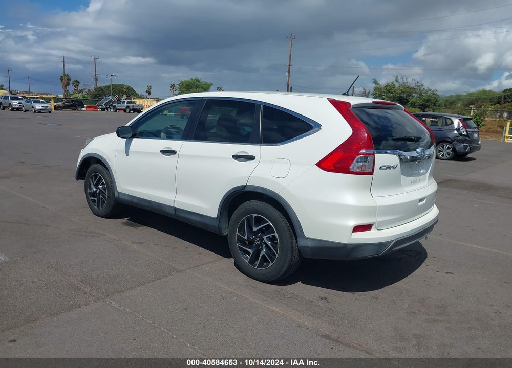 2016 HONDA CR-V SE VIN: 5J6RM3H48GL002070