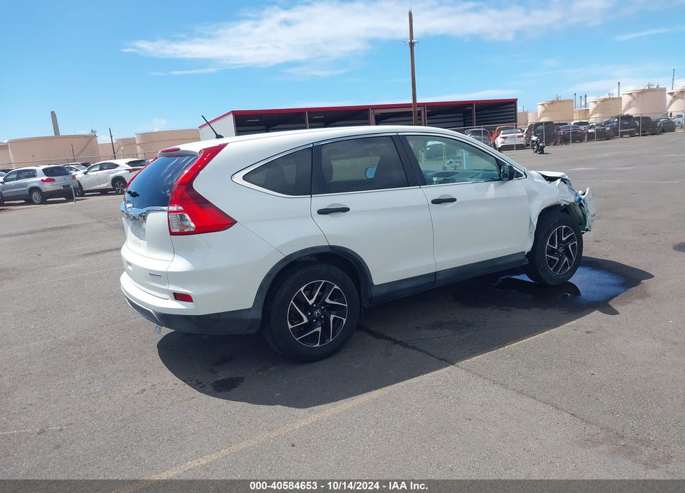 2016 HONDA CR-V SE VIN: 5J6RM3H48GL002070