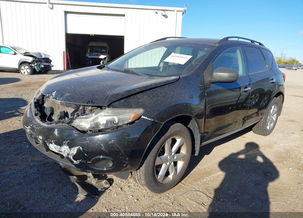 2009 NISSAN MURANO S VIN: JN8AZ18W09W136734