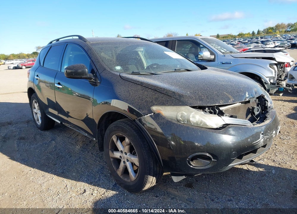 2009 NISSAN MURANO S VIN: JN8AZ18W09W136734