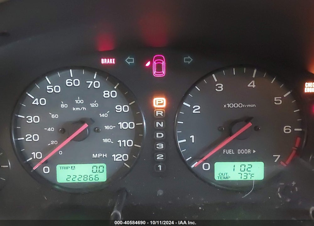 2001 SUBARU OUTBACK VIN: 4S3BH665217664641