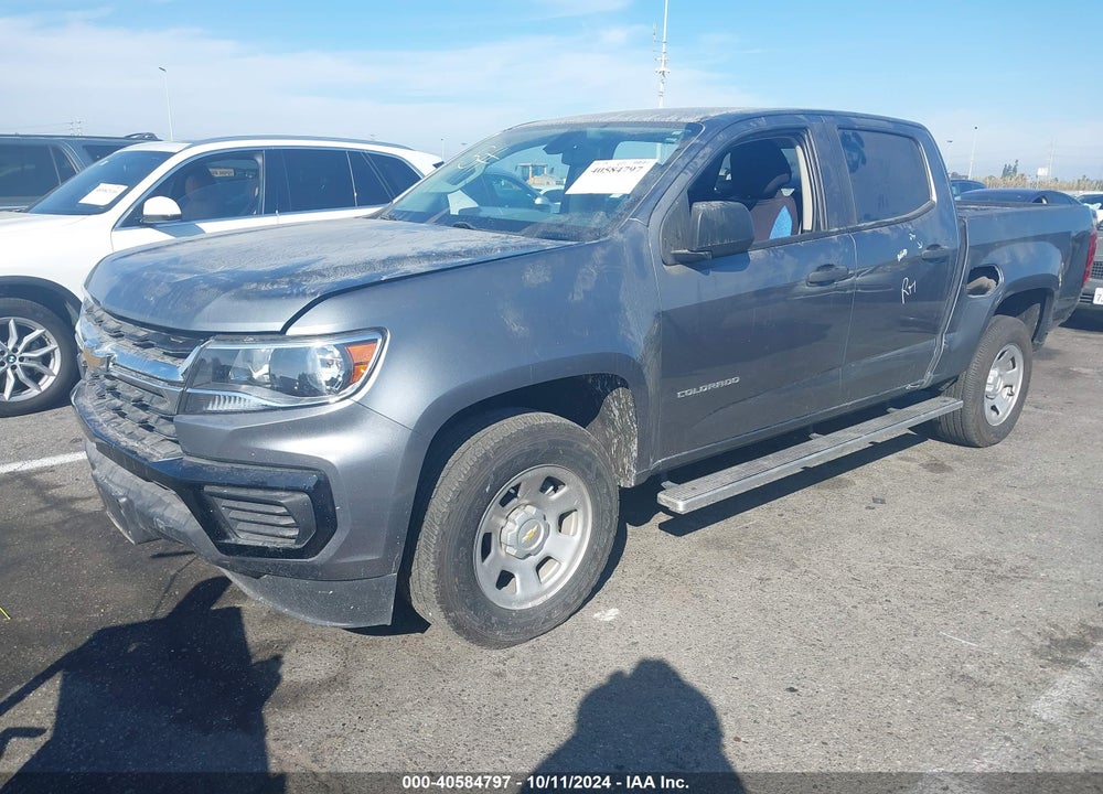 2022 CHEVROLET COLORADO 2WD SHORT BOX WT VIN: 1GCGSBEN8N1178698