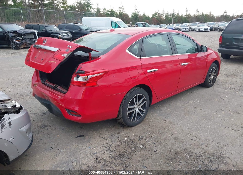 2017 NISSAN SENTRA SV VIN: 3N1AB7AP0HL693768