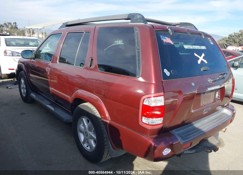 2002 NISSAN PATHFINDER SE VIN: JN8DR09X42W664233