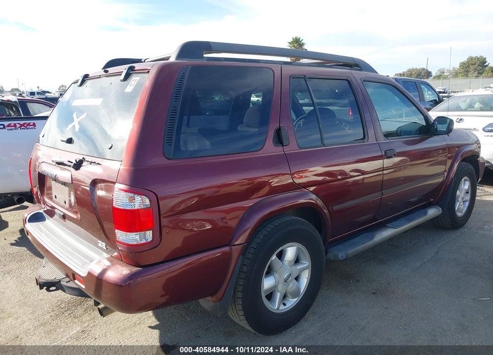 2002 NISSAN PATHFINDER SE VIN: JN8DR09X42W664233