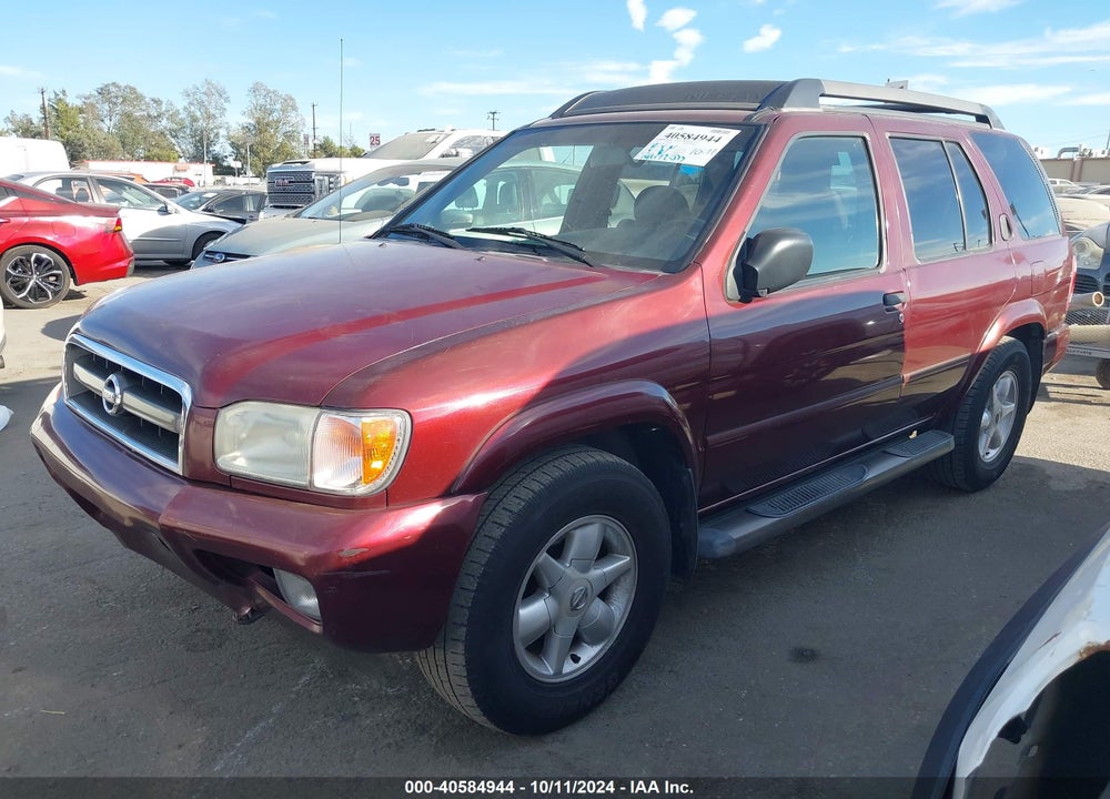2002 NISSAN PATHFINDER SE VIN: JN8DR09X42W664233
