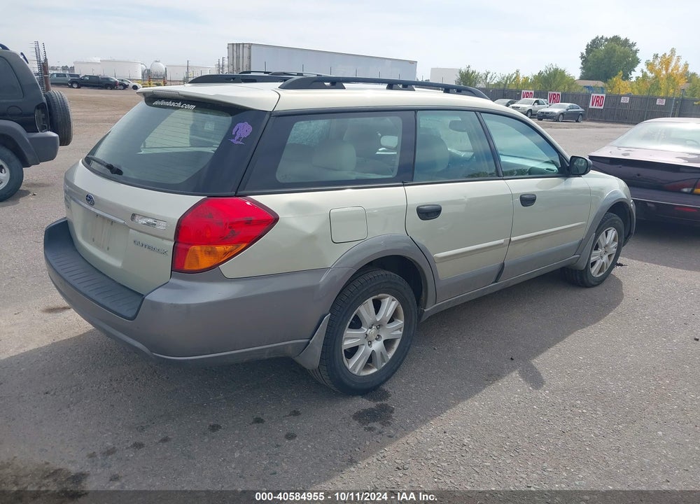 2005 SUBARU OUTBACK 2.5I VIN: 4S4BP61C557366370
