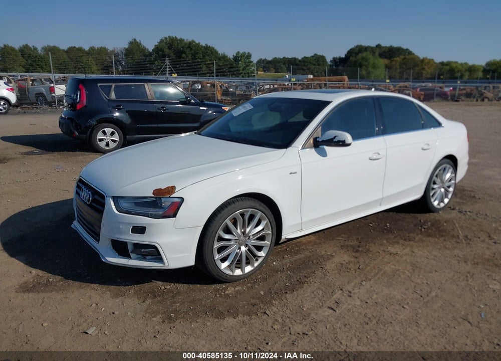 2014 AUDI A4 2.0T PREMIUM VIN: WAUAFAFL1EN004236