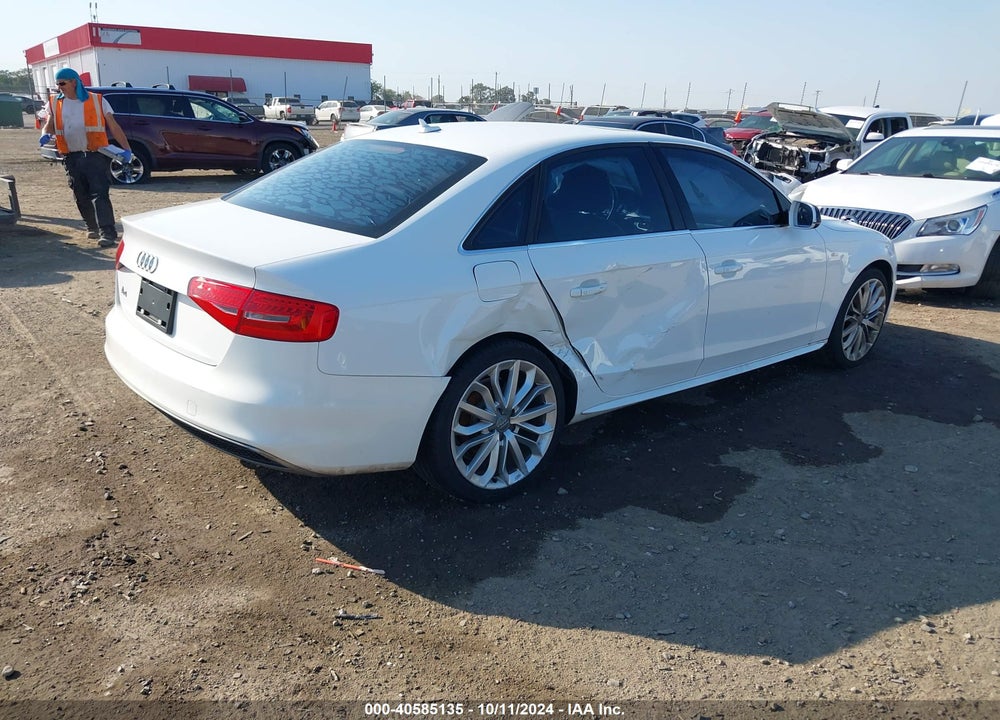 2014 AUDI A4 2.0T PREMIUM VIN: WAUAFAFL1EN004236