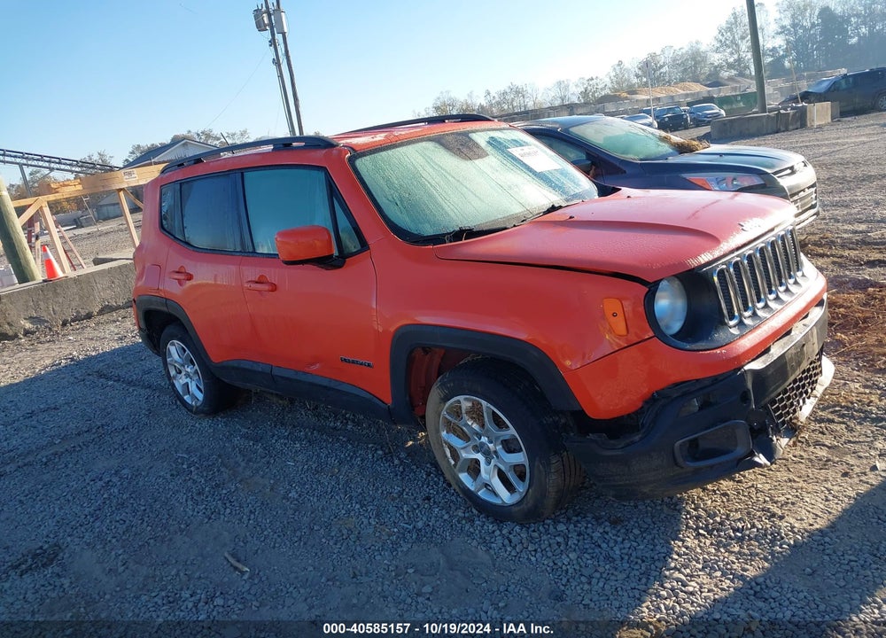 2016 JEEP RENEGADE LATITUDE VIN: ZACCJBBT3GPD89329