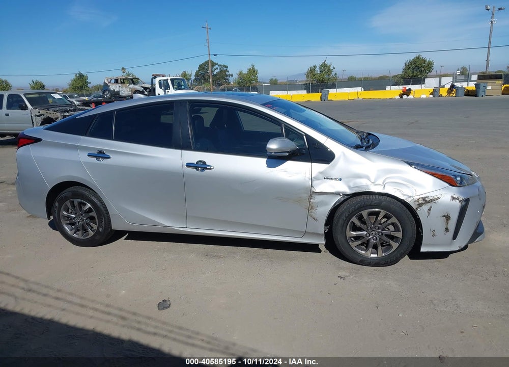 2019 TOYOTA PRIUS XLE VIN: JTDKARFU6K3084900