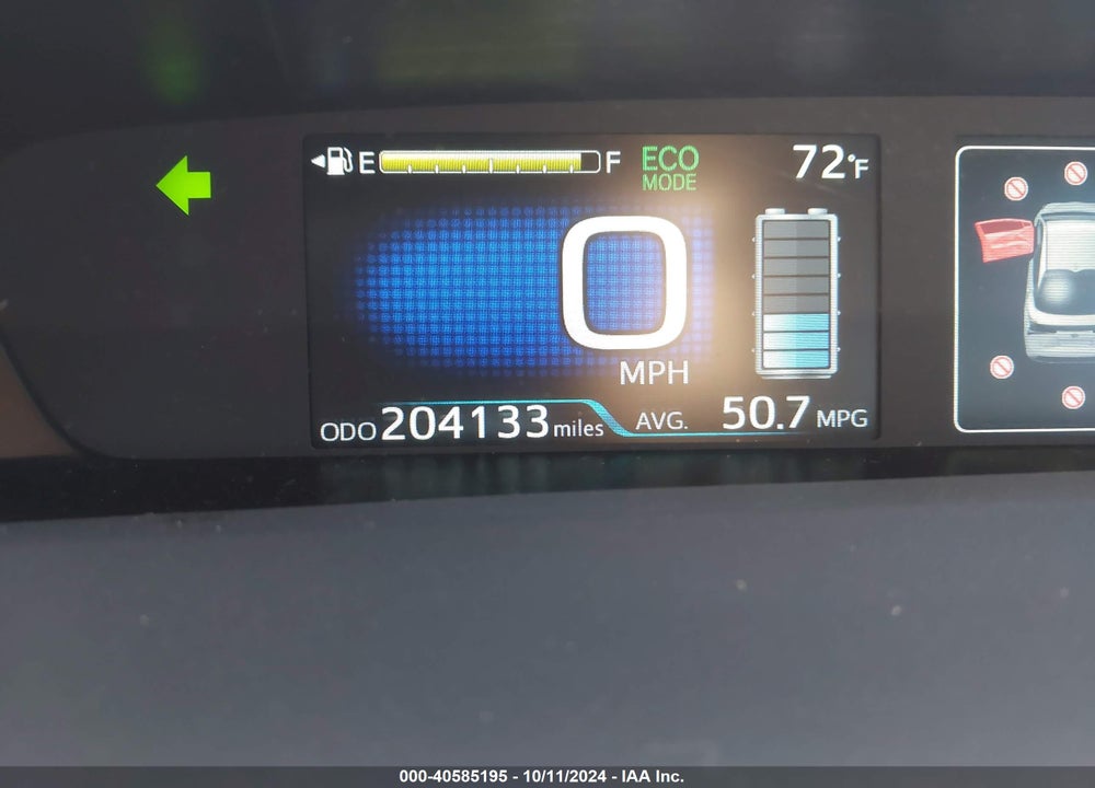 2019 TOYOTA PRIUS XLE VIN: JTDKARFU6K3084900