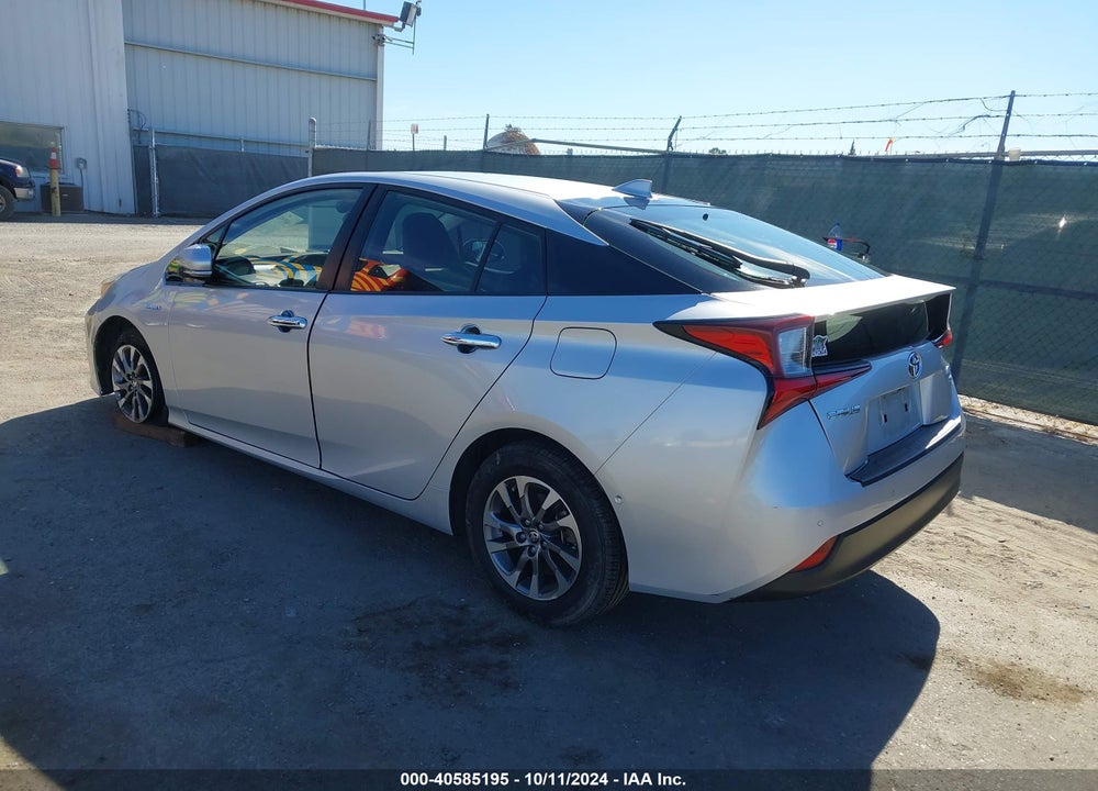 2019 TOYOTA PRIUS XLE VIN: JTDKARFU6K3084900