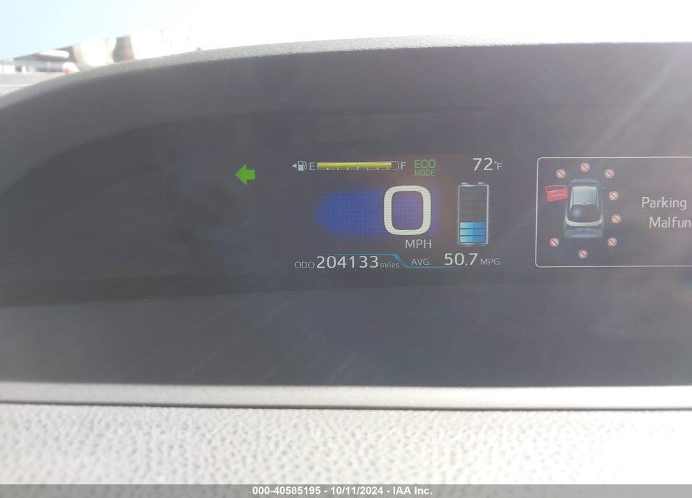 2019 TOYOTA PRIUS XLE VIN: JTDKARFU6K3084900