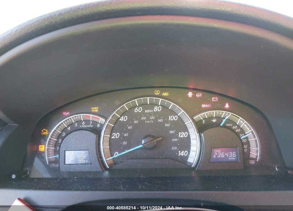 2012 TOYOTA CAMRY SE VIN: 4T1BF1FK4CU162213