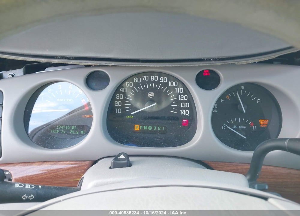 2001 BUICK LESABRE CUSTOM VIN: 1G4HP54K914205989