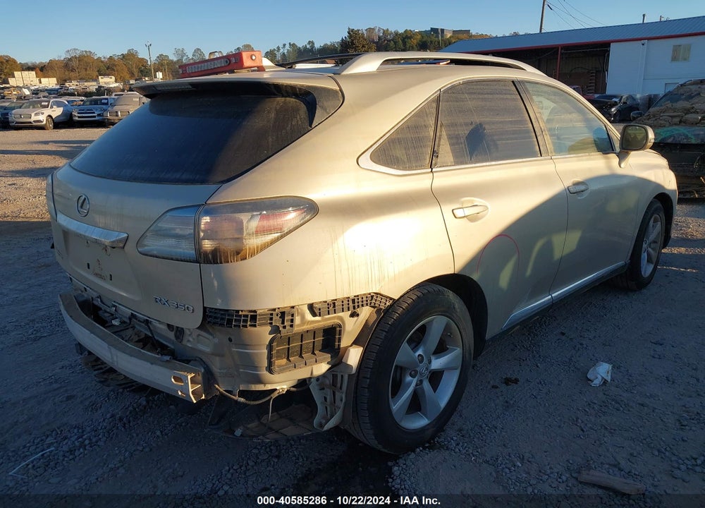 2012 LEXUS RX 350 VIN: 2T2BK1BA0CC137878