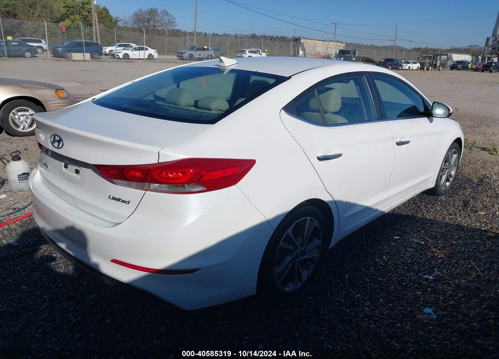 2017 HYUNDAI ELANTRA LIMITED VIN: 5NPD84LFXHH082495