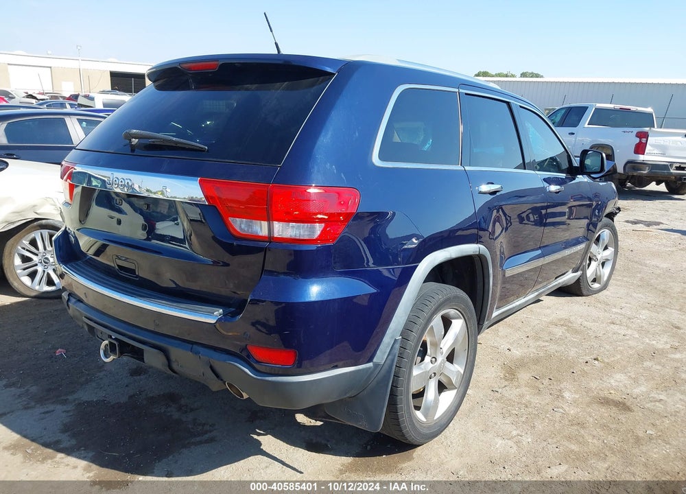 2012 JEEP GRAND CHEROKEE OVERLAND VIN: 1C4RJFCG9CC160106